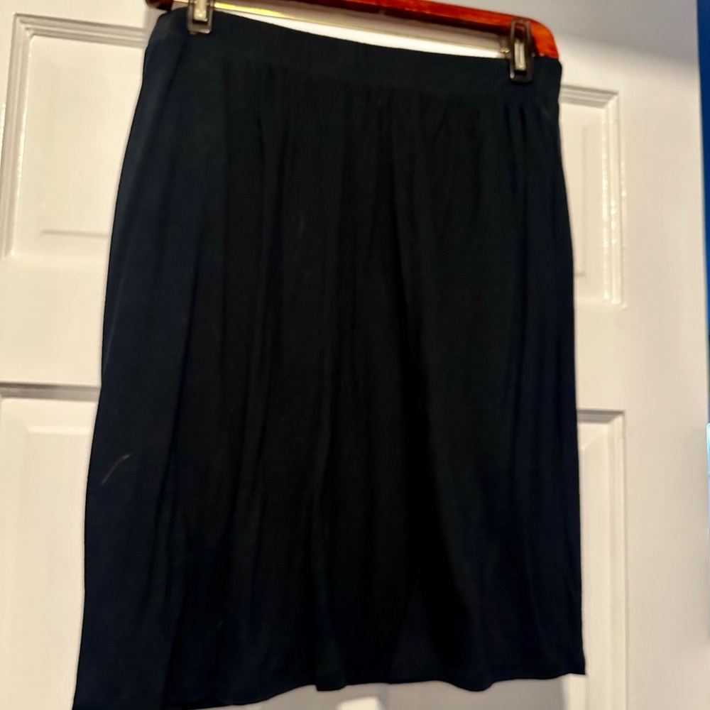Theory Black A-Line Skirt